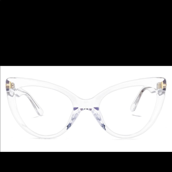 Clear Cat Eye Eyeglasses- Demo lens - Picture 3 of 5